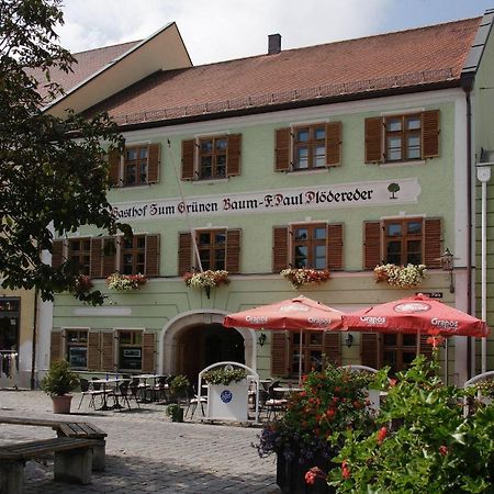 Hotel zum grünen Baum Plattling Exterior foto